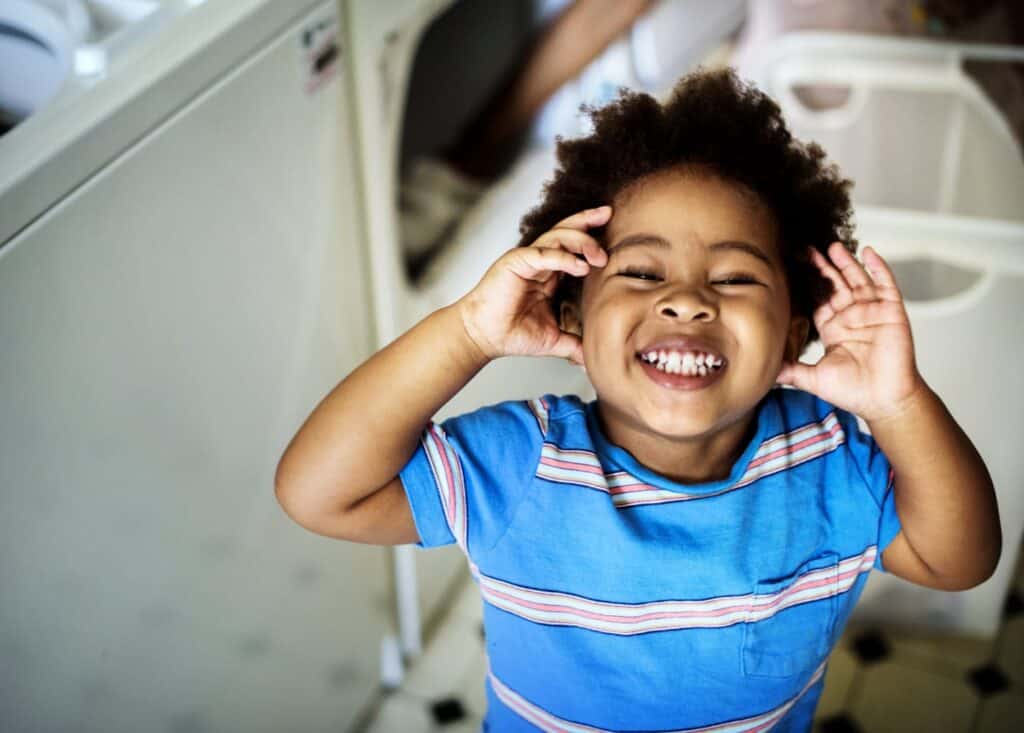 child smiling